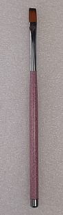 Кисть мрамор #розовая скошеная №8#