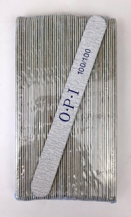 Пилка тонкая OPI на деревянной основе #100/100  50шт. прямая#