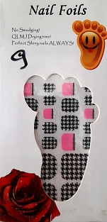Наклейки Nail Foils для ногтей на ногах #№09#