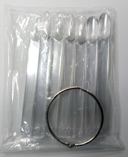 Дисплей веер 50шт   #овальный, прозрачный#