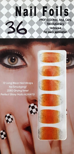 Наклейки Nail Foils для ногтей на руках #№36#