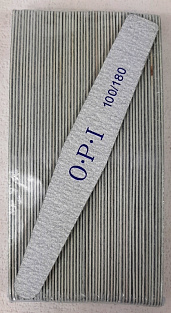 Пилка тонкая OPI на деревянной основе #100/180  50шт. трапеция#