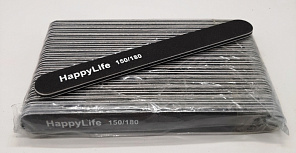 Пилка Happy Life #черная 150/180 20 шт. прямая#