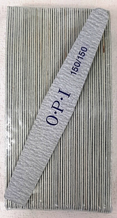 Пилка тонкая OPI на деревянной основе #150/150  50шт. трапеция#