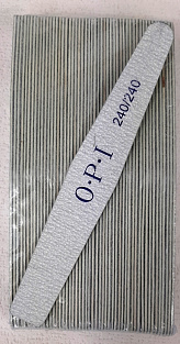 Пилка тонкая OPI на деревянной основе #240/240  50шт. трапеция#