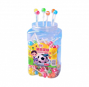 Конфеты карамельные на палочке Мини-футбол BABUXIONG, 10шт*3,5гр