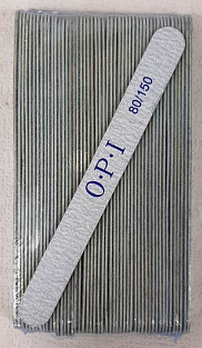 Пилка тонкая OPI на деревянной основе #80/150  50шт. прямая#
