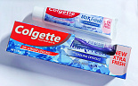 Зубная паста с щеткой COLGETTE Max Fresh with cooling crystals cool mint 130гр