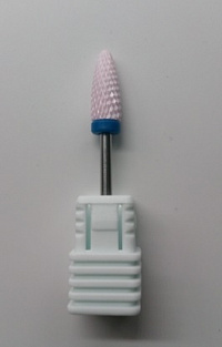 Фреза керамическая "Flame", #L, розовая, обод синий#