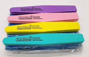 Пилка шлифовка SunShine однотонная 100/180 #трапеция 10шт/ уп#