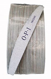 Пилка тонкая OPI на деревянной основе #180/240  50шт. лодочка#