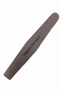 Пилка Happy Life #коричневая 240/240 трапеция#