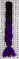 Канекалон двухцветный 60см 100гр #B26 чёрно-фиолетовый#