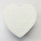 Безворосальные салфетки для маникюра 5*5 см  #200 шт# сердца белые