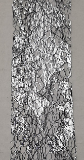 3D наклейки для ногтей в сетку с алюминиевыми хлопьями ~ 1 м #№02#