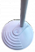 Лампа с лупой на пластиковой стойке металлическая с регулятором # 2078 БЕЛАЯ #