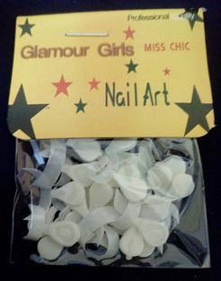 Н-р полосок для френча "Glamour girls" #белые 24 шт#