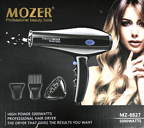 Профессиональный фен для волос Mozer #MZ-8827# 5000W ПРОВОД 3 МЕТРА
