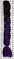 Канекалон двухцветный 60см 100гр #B18 черно-темно-фиолетовый#