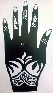 Трафарет для левой руки #S101L#