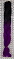 Канекалон двухцветный 60см 100гр #B28 чёрно-ярко-фиолетовый#