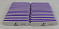 Пилка шлифовка 100/180 Kyassi овальная двухсторонняя 9*2 см 30 шт упак #фиолетовый#