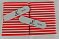 Пилка шлифовка 100/180 Kyassi овальная двухсторонняя 9*2 см 30 шт упак #красный#