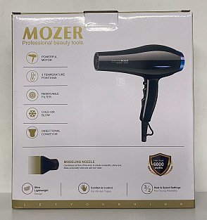 Профессиональный фен для волос Mozer #MZ-8836# 6000W Провод 1,5 метра¶