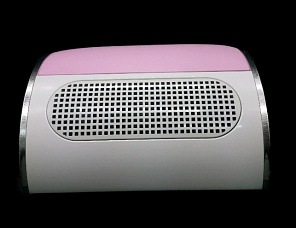 Пылесос 858-5 три вентилятора #белый/розовый#