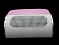Пылесос 858-5 три вентилятора #белый/розовый#